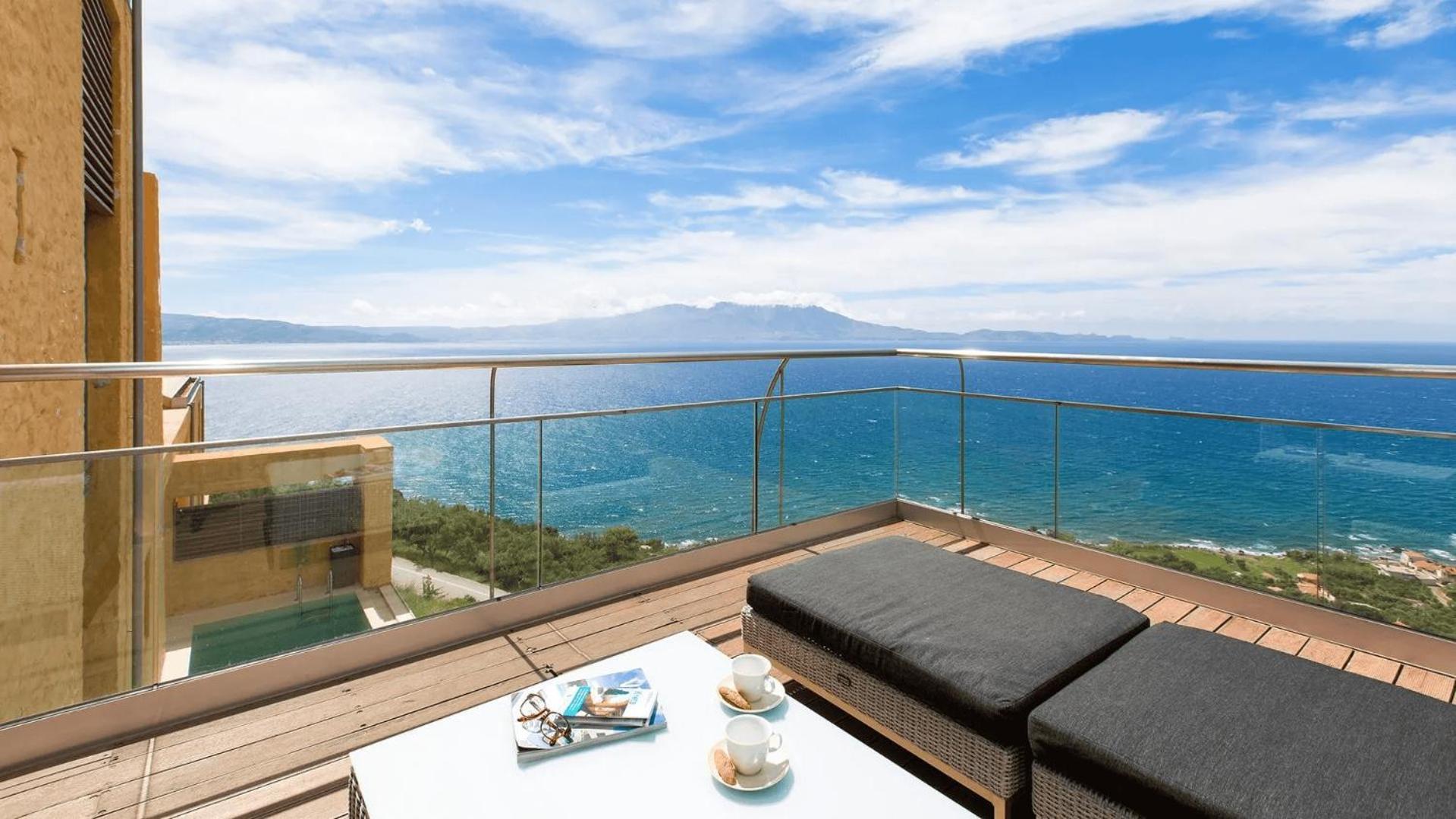 Beachfront Ravdoucha Epavlis Eleni Villa - Pool, Hot Tub, Gym, Sauna, Private Parking, Wifi Chania  Exterior foto